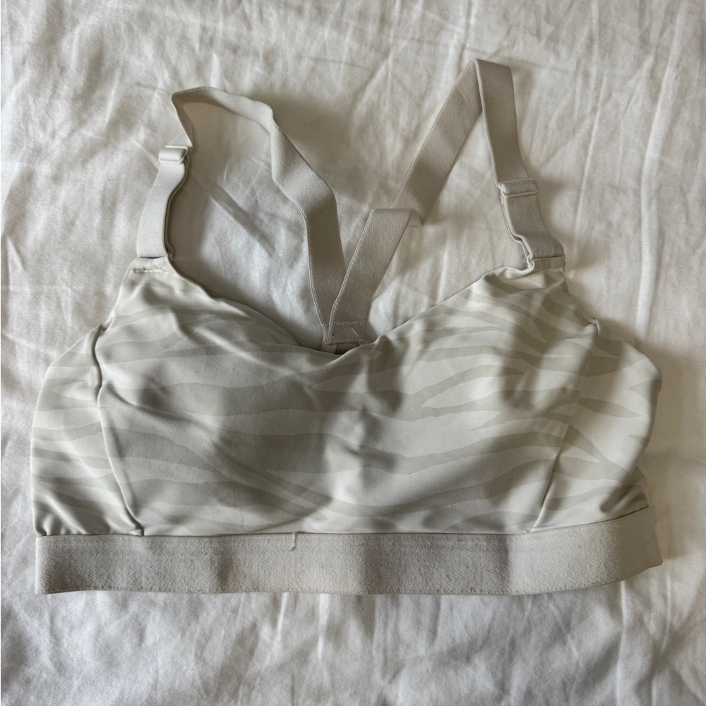 Old Navy Beige Zebra Print Sports Bra